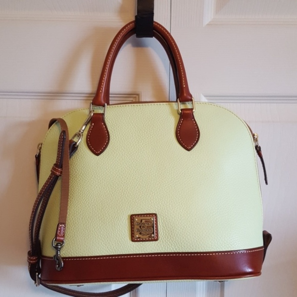 Dooney & Bourke Zip Zip Pebble Satchel Key Lime
